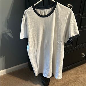 Classic White and Black Men's T-Shirt